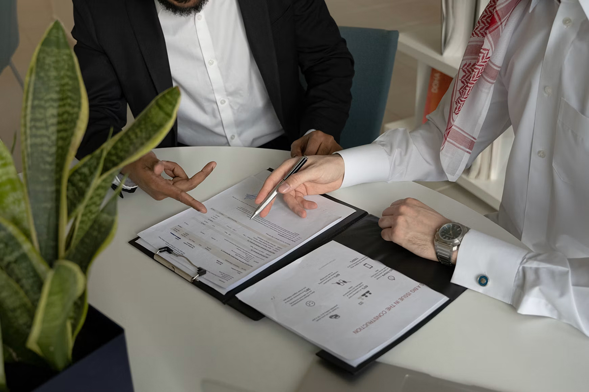 Signed Leases with Clause Marks